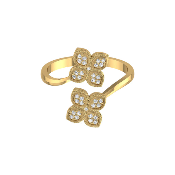 Nora Cuff Natural Diamond Ring in 18KT Gold Item | Buy Nora Cuff Natural Diamond Ring in 18KT Gold | SPOP Enterprise Global