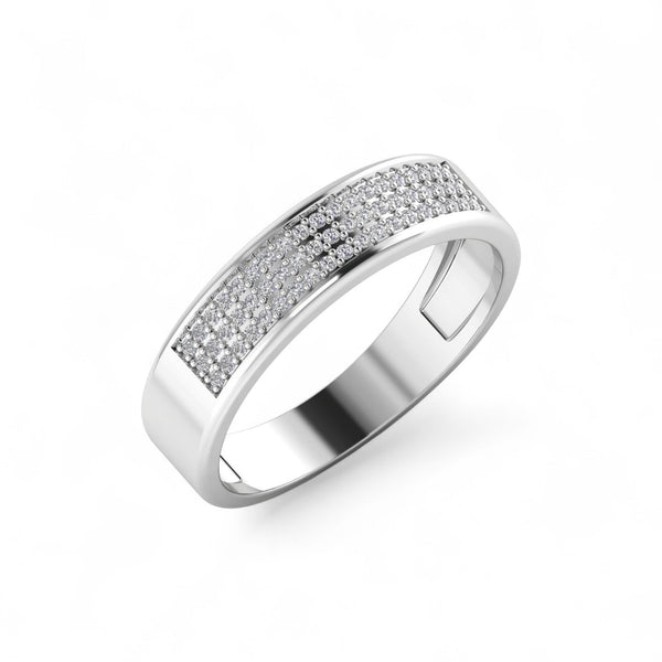 Item | Buy Omoni Pave Natural Diamond Band in 10KT Gold | SPOP Enterprise Global