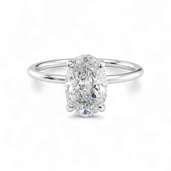 Item | Buy Classic Solitaire Lab Grown Diamond Engagement Ring in 18KT Gold | SPOP Enterprise Global