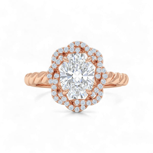 Item | Buy Ziora Lab Grown Diamond Engagement Ring in 18KT Gold | SPOP Enterprise Global