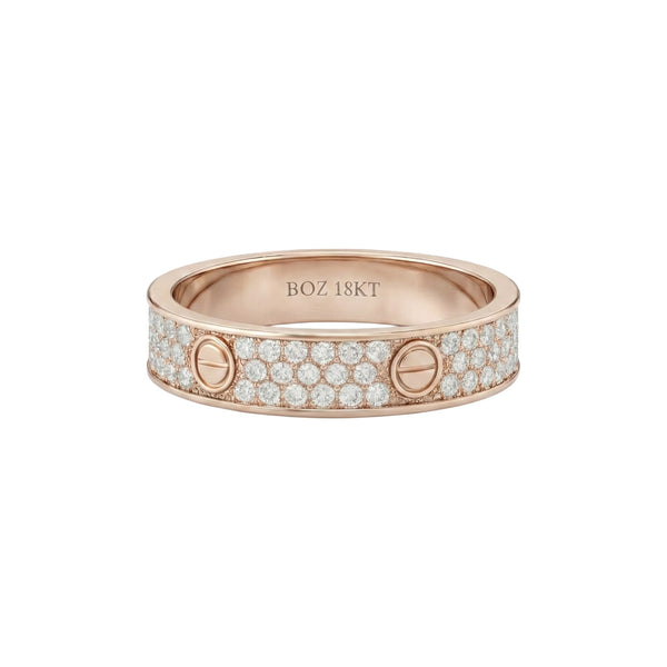 Item | Buy Love Inspired 6mm Natural Diamond Band in 18KT Gold | SPOP Enterprise Global