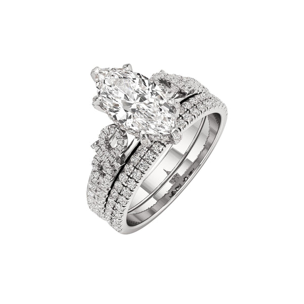 Infinie Signature Marquise Cut Bride Set in 925 Sterling Silver Item | Buy Infinie Signature Marquise Cut Bride Set in 925 Sterling Silver | SPOP Enterprise Global