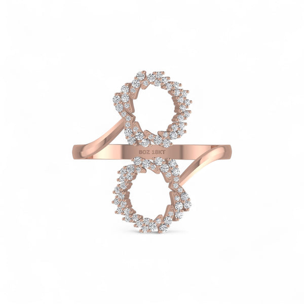 Item | Buy Boz Forever cuff Diamond Ring in 18K Gold | SPOP Enterprise Global