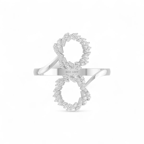 Item | Buy Boz Forever cuff Diamond Ring in 18K Gold | SPOP Enterprise Global