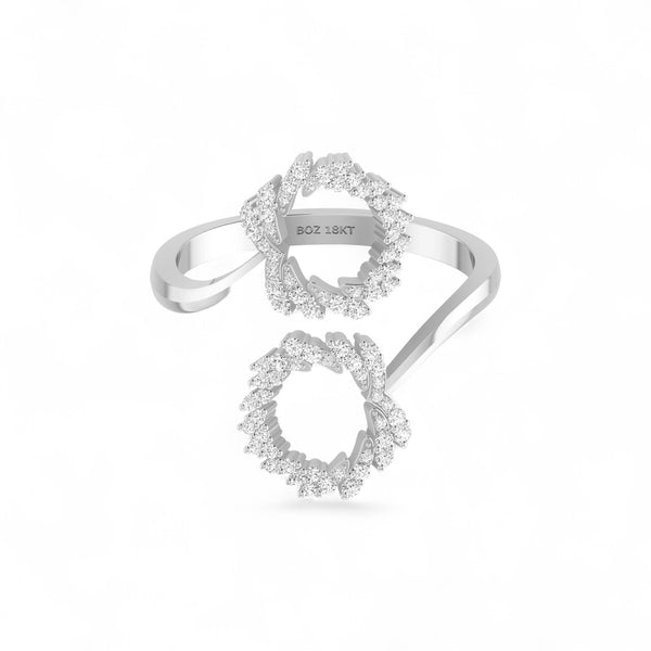 Item | Buy Boz Forever cuff Diamond Ring in 18K Gold | SPOP Enterprise Global