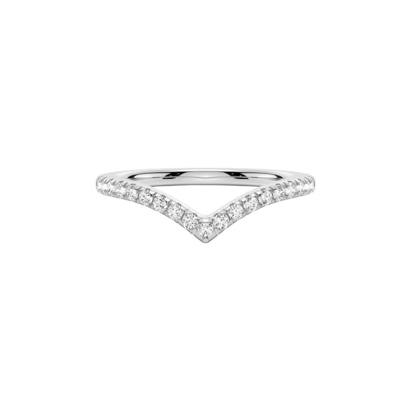 Item | Buy Wishbone Curve Moissanite Band in 18K Gold | SPOP Enterprise Global