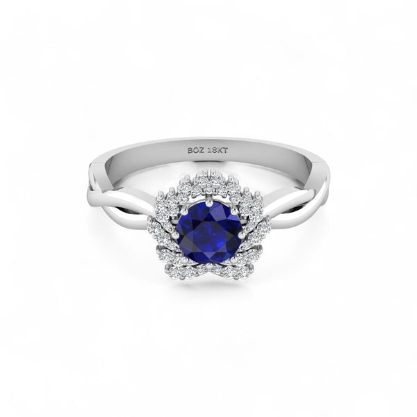 Item | Buy BOZ Forever Natural Diamond Gemstone Engagement Ring in 18KT Gold | SPOP Enterprise Global