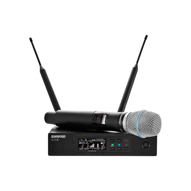Shure QLXD24/B87A Digital Wireless Handheld Microphone System with Beta 87A Capsule Item | Buy Shure QLXD24/B87A Digital Wireless Handheld Microphone System with Beta 87A Capsule | SPOP Enterprise Global