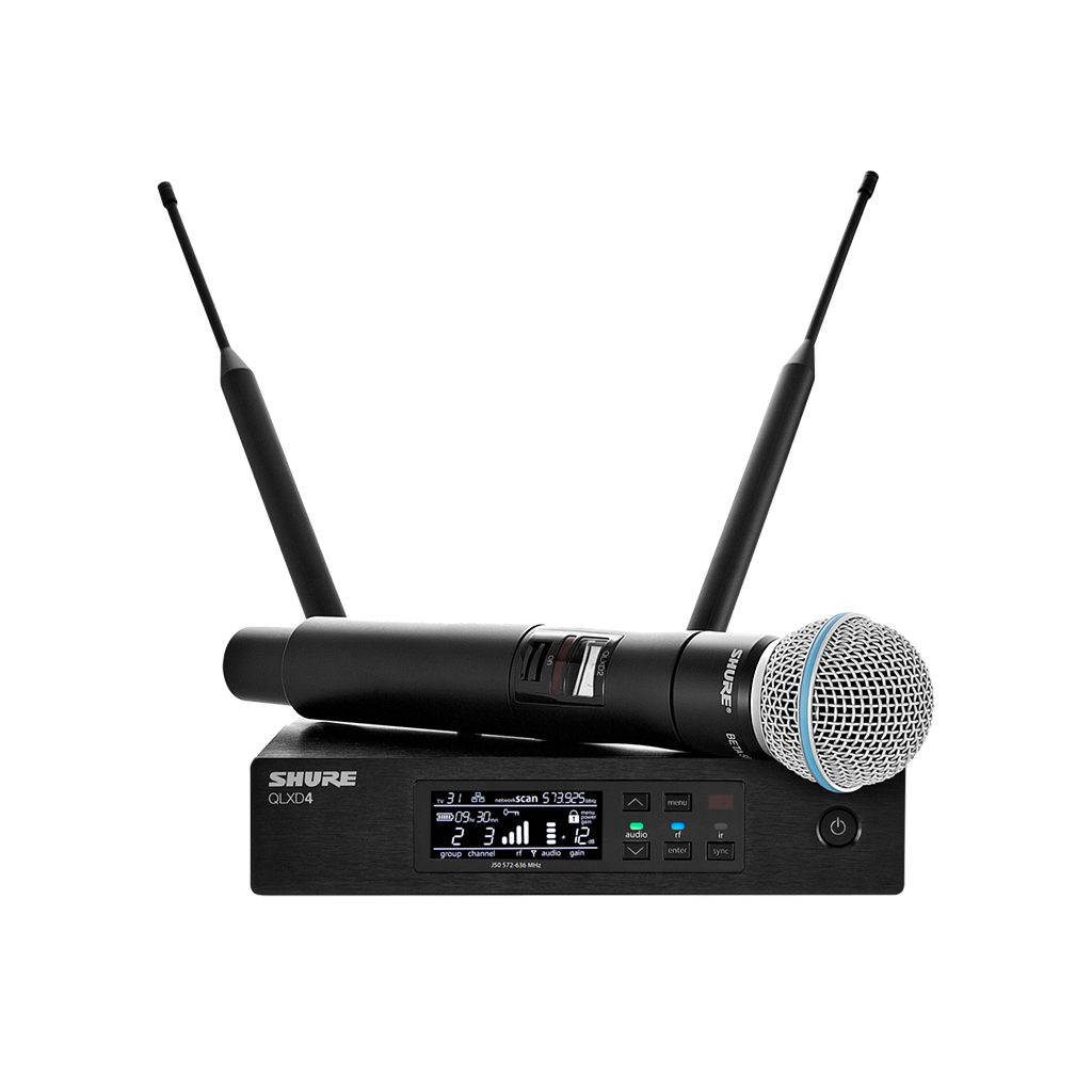 Shure QLXD24/B58 Digital Wireless Handheld Microphone System with Beta 58A Capsule Item | Buy Shure QLXD24/B58 Digital Wireless Handheld Microphone System with Beta 58A Capsule | SPOP Enterprise Global