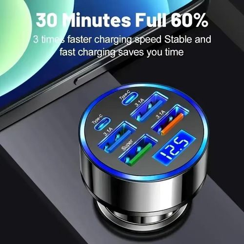 Car charger super fast charging flash charging 150w66w one to four usb Item | Buy Car charger super fast charging flash charging 150w66w one to four usb | SPOP Enterprise Global