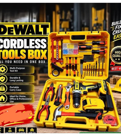 Dewalt Tools Box Kit Set With Cordless Battery Drill Machine Item | Buy Dewalt Tools Box Kit Set With Cordless Battery Drill Machine | SPOP Enterprise Global