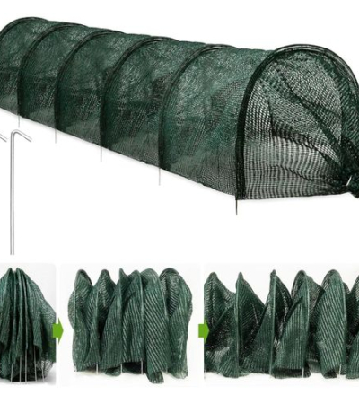 300*45*45cm 10-Foot Garden Tunnel Greenhouse with Shade Net - Durable Plastic and Metal Frame - Green Item | Buy 300*45*45cm 10-Foot Garden Tunnel Greenhouse with Shade Net - Durable Plastic and Metal Frame - Green | SPOP Enterprise Global