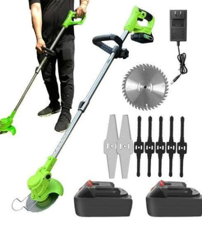 Electric Cordless Grass Cutter, 3 in 1 Grass Trimmer Brush Cutter with Three Types Blades and 2Pcs Rechargeable Battery for Garden Yard Item | Buy Electric Cordless Grass Cutter, 3 in 1 Grass Trimmer Brush Cutter with Three Types Blades and 2Pcs Rechargeable Battery for Garden Yard | SPOP Enterprise Global