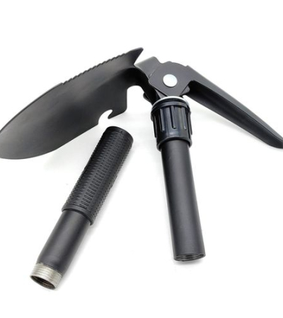 4-in-1 Multifunctional Foldable Stainless Steel Survival Shovel Small Outdoor Camping Engineer Shovel Black Item | Buy 4-in-1 Multifunctional Foldable Stainless Steel Survival Shovel Small Outdoor Camping Engineer Shovel Black | SPOP Enterprise Global