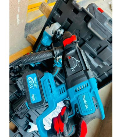 Makita 4-in-1 Cordless Power Tool Combo Kit - Drill, Impact Wrench, Grinder, Hammer Drill with 4 Batteries & Case Item | Buy Makita 4-in-1 Cordless Power Tool Combo Kit - Drill, Impact Wrench, Grinder, Hammer Drill with 4 Batteries & Case | SPOP Enterprise Global