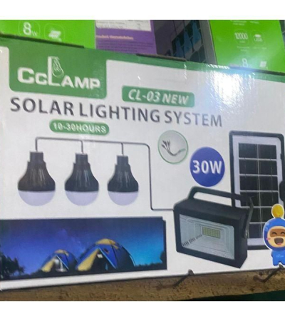 Cclamp CL- 3-30W Solar Lighting System With 3 Bulbs +USB Charger Item | Buy Cclamp CL- 3-30W Solar Lighting System With 3 Bulbs +USB Charger | SPOP Enterprise Global