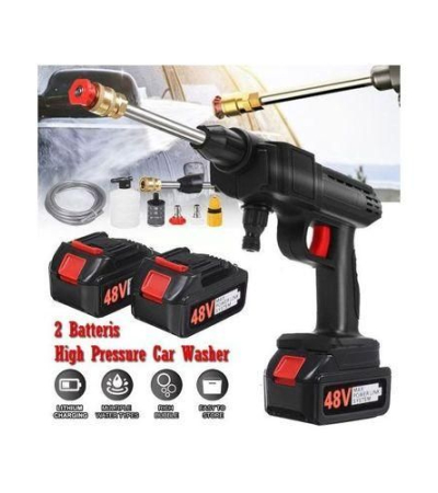 High Pressure Washer With 2 Rechargeable 48V Batteries, Cordless High Pressure Washer Gun Multi Cleaning Works Like Car & Bike Washing, Gardening & Home Cleaning Works Such Floor, Tiles,window Glass & Nets And Fence Cleaning With Hard Carry Case Item | Buy High Pressure Washer With 2 Rechargeable 48V Batteries, Cordless High Pressure Washer Gun Multi Cleaning Works Like Car & Bike Washing, Gardening & Home Cleaning Works Such Floor, Tiles,window Glass & Nets And Fence Cleaning With Hard Carry Case | SPOP Enterprise Global