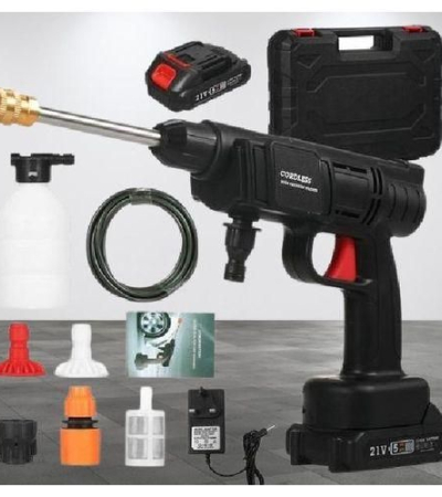 High Pressure Washer With 2 Rechargeable 48V Batteries, Cordless High Pressure Washer Gun Multi Cleaning Works Like Car & Bike Washing, Gardening & Home Cleaning Works Such Floor, Tiles,window Glass & Nets And Fence Cleaning With Hard Carry Case Item | Buy High Pressure Washer With 2 Rechargeable 48V Batteries, Cordless High Pressure Washer Gun Multi Cleaning Works Like Car & Bike Washing, Gardening & Home Cleaning Works Such Floor, Tiles,window Glass & Nets And Fence Cleaning With Hard Carry Case | SPOP Enterprise Global