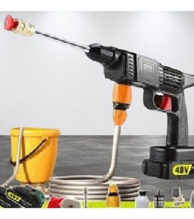 High Pressure Washer With 2 Rechargeable 48V Batteries, Cordless High Pressure Washer Gun Multi Cleaning Works Like Car & Bike Washing, Gardening & Home Cleaning Works Such Floor, Tiles,window Glass & Nets And Fence Cleaning With Hard Carry Case Item | Buy High Pressure Washer With 2 Rechargeable 48V Batteries, Cordless High Pressure Washer Gun Multi Cleaning Works Like Car & Bike Washing, Gardening & Home Cleaning Works Such Floor, Tiles,window Glass & Nets And Fence Cleaning With Hard Carry Case | SPOP Enterprise Global