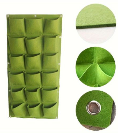 18-Pocket Vertical Garden Planter - Lightweight Wall-Mounted Planting Bags,Space-Saving Design for Indoor & Outdoor Use,Modern Hanging Planter for Balconies and Patios Item | Buy 18-Pocket Vertical Garden Planter - Lightweight Wall-Mounted Planting Bags,Space-Saving Design for Indoor & Outdoor Use,Modern Hanging Planter for Balconies and Patios | SPOP Enterprise Global