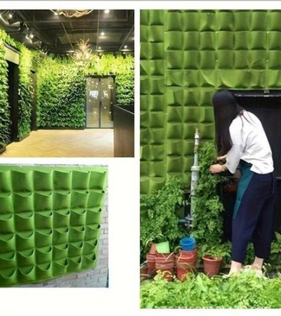 18-Pocket Vertical Garden Planter - Lightweight Wall-Mounted Planting Bags,Space-Saving Design for Indoor & Outdoor Use,Modern Hanging Planter for Balconies and Patios Item | Buy 18-Pocket Vertical Garden Planter - Lightweight Wall-Mounted Planting Bags,Space-Saving Design for Indoor & Outdoor Use,Modern Hanging Planter for Balconies and Patios | SPOP Enterprise Global