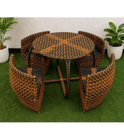 Royal Garden Woven Rattan Dining Set 4chairs and 1table Item | Buy Royal Garden Woven Rattan Dining Set 4chairs and 1table | SPOP Enterprise Global
