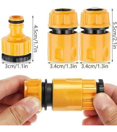 3PCS Coupling Adapter Drip Irrigation Faucet Hose With 1/2” 3/4” Male Garden Water Connector Item | Buy 3PCS Coupling Adapter Drip Irrigation Faucet Hose With 1/2” 3/4” Male Garden Water Connector | SPOP Enterprise Global