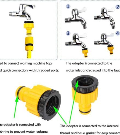 Hose Pipe Connector 1/2" Inch With 1/2” 3/4” Male Garden Water Connector - 2 Pieces Item | Buy Hose Pipe Connector 1/2" Inch With 1/2” 3/4” Male Garden Water Connector - 2 Pieces | SPOP Enterprise Global