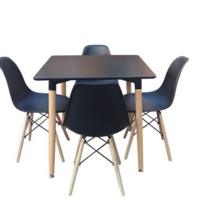 Square Dinning Table + 4 Strong Plastic Chairs Item | Buy Square Dinning Table + 4 Strong Plastic Chairs | SPOP Enterprise Global