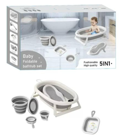5 in 1 baby folding bathtub set new born baby bath basin baby products Item | Buy 5 in 1 baby folding bathtub set new born baby bath basin baby products | SPOP Enterprise Global