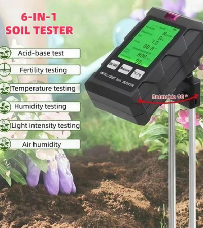 6-in-1 Soil T-ester - Portable Soil Moisture T-ester that measures soil fertility, pH,Temperature, Humidity,Light, and Air Humidity - Suitable for indoor plants, gardens, lawns, and outdoor plants Item | Buy 6-in-1 Soil T-ester - Portable Soil Moisture T-ester that measures soil fertility, pH,Temperature, Humidity,Light, and Air Humidity - Suitable for indoor plants, gardens, lawns, and outdoor plants | SPOP Enterprise Global