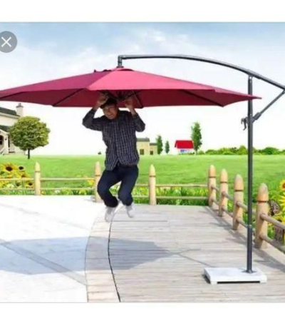 Garden Umbrella Cantilever Support With Marble Base- Wine Item | Buy Garden Umbrella Cantilever Support With Marble Base- Wine | SPOP Enterprise Global