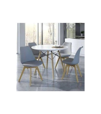 Luxury Dinning Round Table + 4 Padded Foam Chairs Item | Buy Luxury Dinning Round Table + 4 Padded Foam Chairs | SPOP Enterprise Global