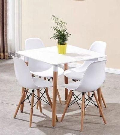 SQUARE Luxury Dinning Round Table + 4 Sitting Chairs Item | Buy SQUARE Luxury Dinning Round Table + 4 Sitting Chairs | SPOP Enterprise Global