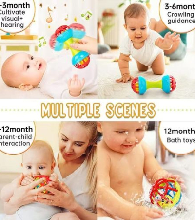 Baby Rattle Toys Textured Hand Touch Grasp Balls Newborn Gift Baby Sensory Developmental Educational Toys 0-36 Months Babies Item | Buy Baby Rattle Toys Textured Hand Touch Grasp Balls Newborn Gift Baby Sensory Developmental Educational Toys 0-36 Months Babies | SPOP Enterprise Global
