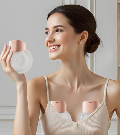 Electric wearable breast pump, hands-free, high suction power milk extractor, milk collector Item | Buy Electric wearable breast pump, hands-free, high suction power milk extractor, milk collector | SPOP Enterprise Global